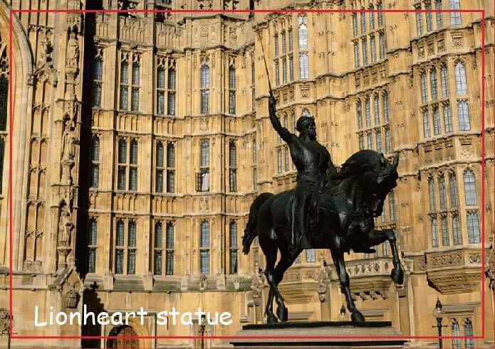Tourist Magnets The statue of Richard Coeur de Lion London England UK Travel Refrigerator 20565 Rectangle Metal | Дом и сад