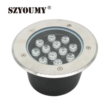 

SZYOUMY IP67 Waterproof AC 85-265V 12W LED Underground Light Inground Lamp Buried Lighting LED Outdoor Recessed Floor Lamp Light