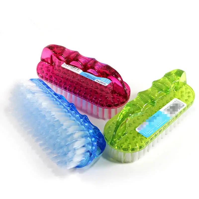 DoreenBeads Multiuse Plastic Cleaning Brushes Shoes Brush Soft Cloth Brush Household Cleaning Tool Random Color 13.5*6cm 1PC