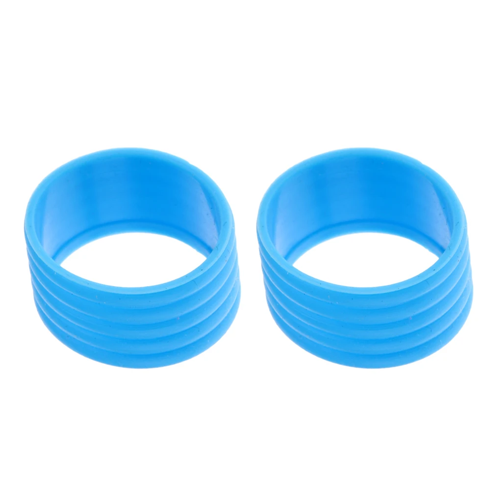 2 Pieces Indoor Games Sports Badminton Tennis Racket Grip Silicone Ring Protector Overgrip 5 Color Options Protection