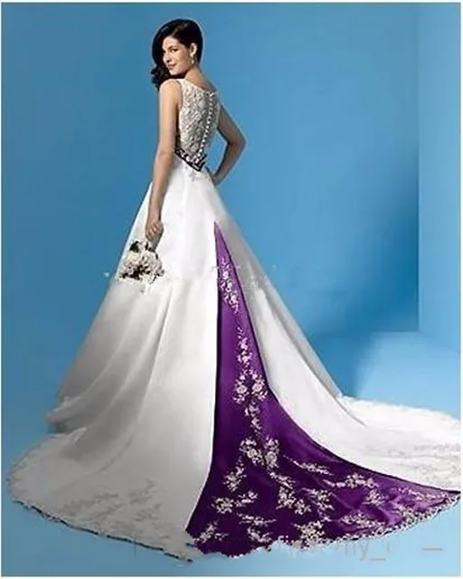 vestidos de novia morado y blanco – mini vestidos