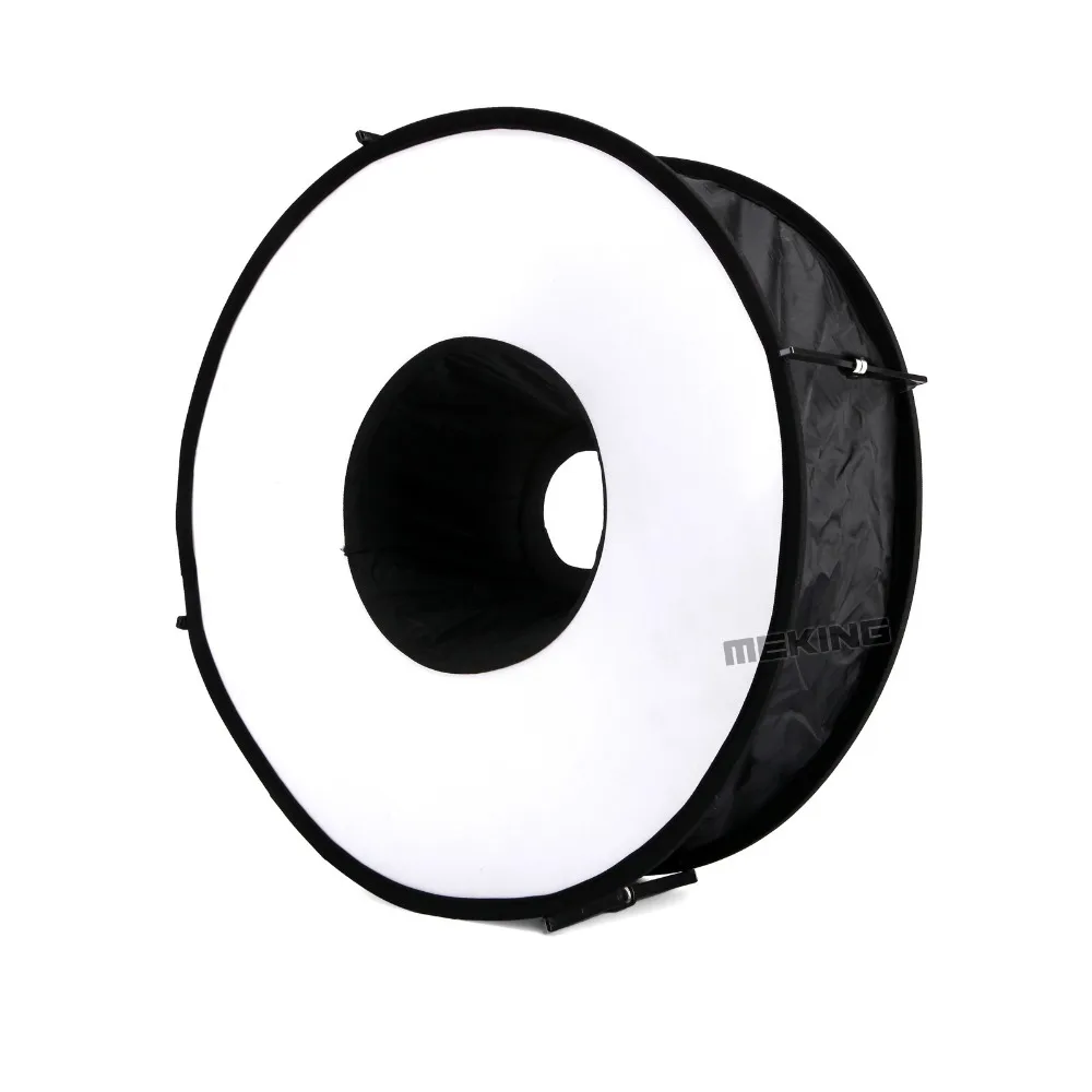 

Lightdow 45cm Foldable Ring Speedlite Flash Diffuser Macro Shoot Round Softbox for Canon Nikon Sony Pentax Godox Speedlight