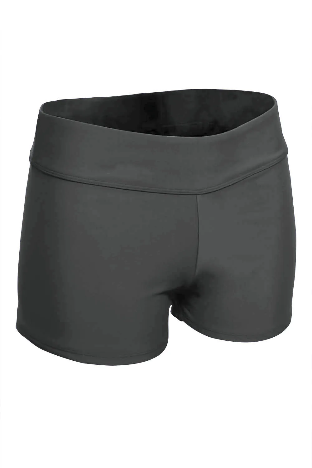 PLUSLAND летние сексуальные женские однотонные широкие шорты с поясом, раздельные купальные костюмы - Цвет: Dark grey