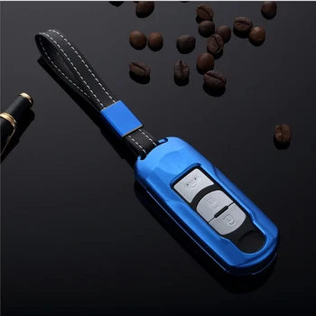 

High Class Aluminium Alloy Car Key Case Cover For Mazda CX4 CX5 Key Shell Holder Business Style Car Accessories Male MulticoLO