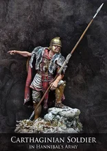 DIY TOYS Resin Kits 1 24 75mm carthaginian soldier in hannibal army 75mm Unpainted Kit