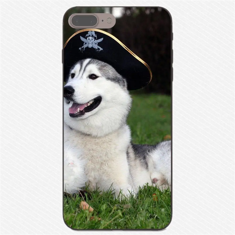 Милый Забавный милый собачий Хаски для Apple iPhone X XS Max XR 4 4S 5 5S SE 6 6S 7 8 Plus мягкий TPU