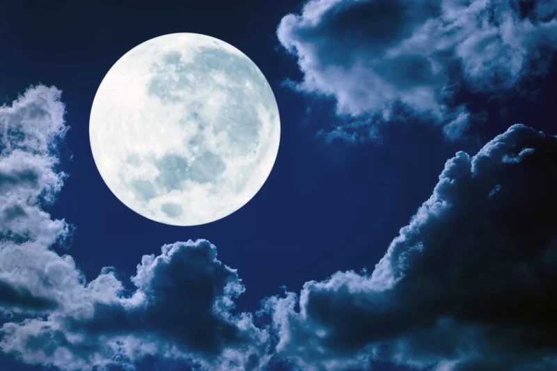 Laeacco Moon Темный облачный сон ребенок портрет ночь живописный фотографический фон