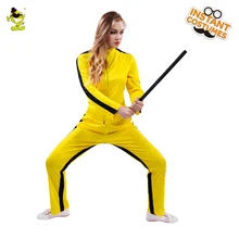 Woman Yellow Kill Bill Costumes Halloween Party Fearful Killer the Bride Cosplay Fancy Outfits for Adult Female