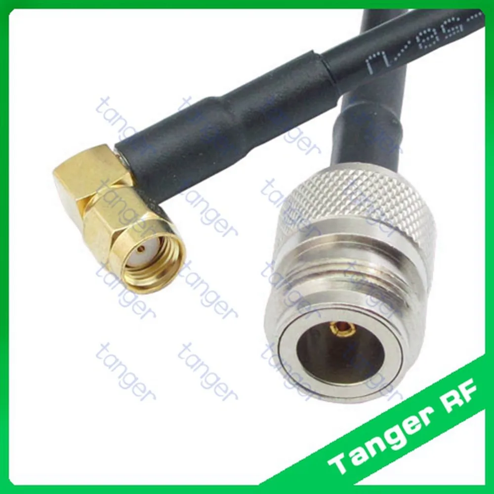 

Hot sale Tanger N female jack to RP-SMA male connector right angle RF RG58 Pigtail Jumper Coaxial Cable 3feet 100cm High Quality