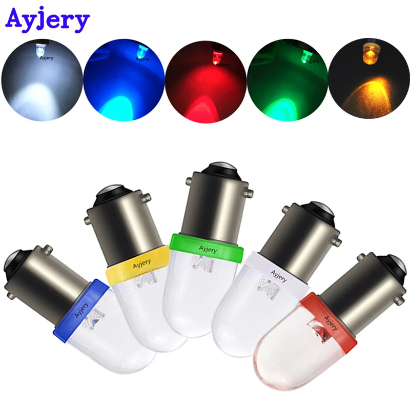 

AYJERY 100PCS Convex Lens BA9S 1 SMD LED T11 T4W Led Car Interior Dome Reading Light DC 12V Turn Signal Auto Indicator Lights
