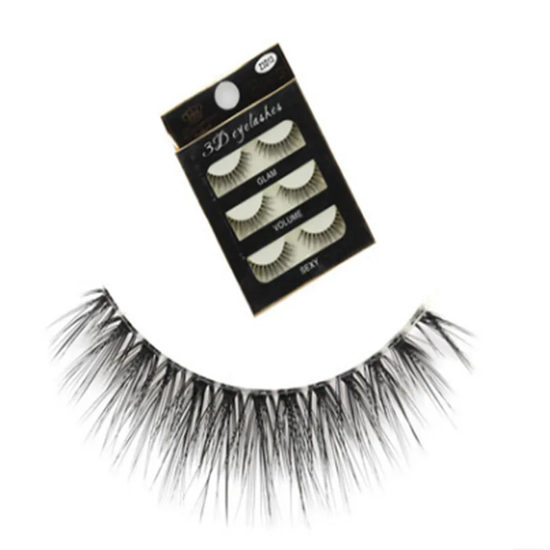

3 Pairs High quality Thick Eyelashes Fashion Natural Longlasting Fake Eye Lashes Soft Fake Magnetic Pack Styles Lashes