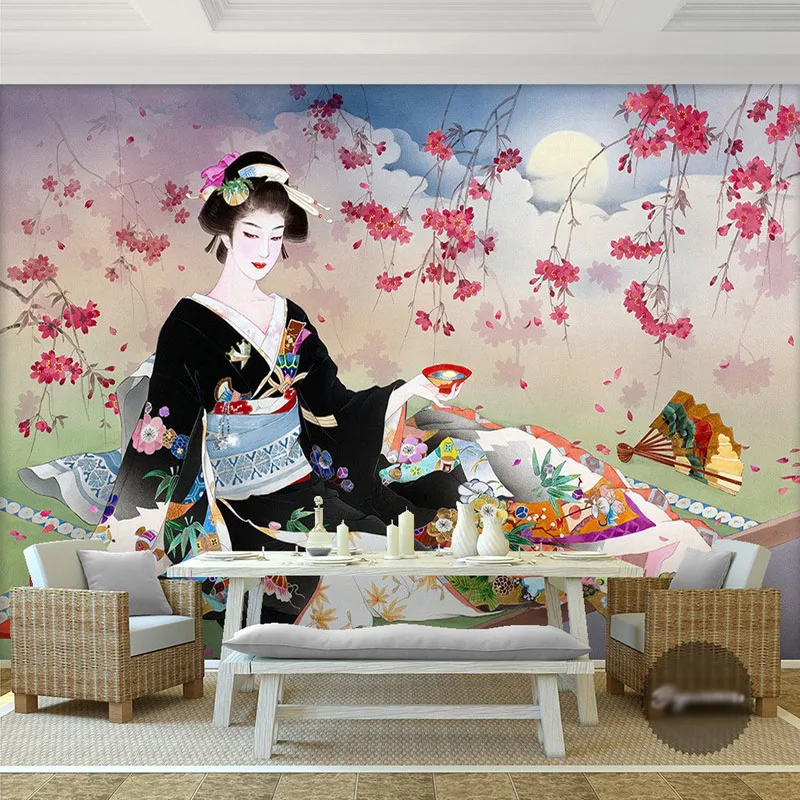 Custom 3D Wallpaper geisha Japonesa foto wallpaper Elegante fondo de