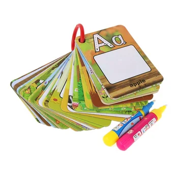 

Cartoon 26 Alphabet Shape Drawing Toys Color Card Magical Water Painting Card Early Education Educational Toys