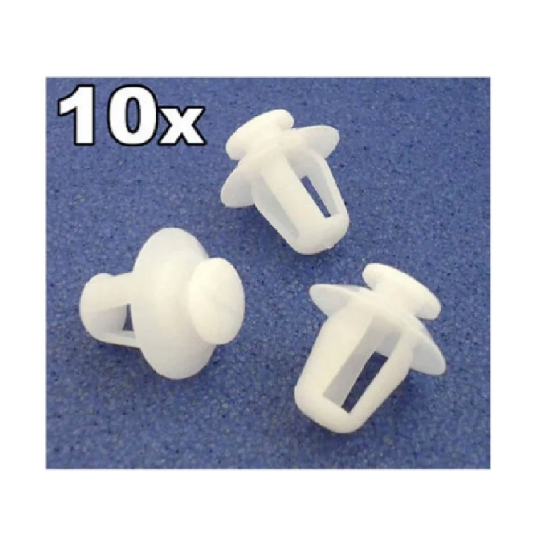 

10x For Peugeot Plastic Trim clips for Exterior Door Moulding Bumpstrips & Trims