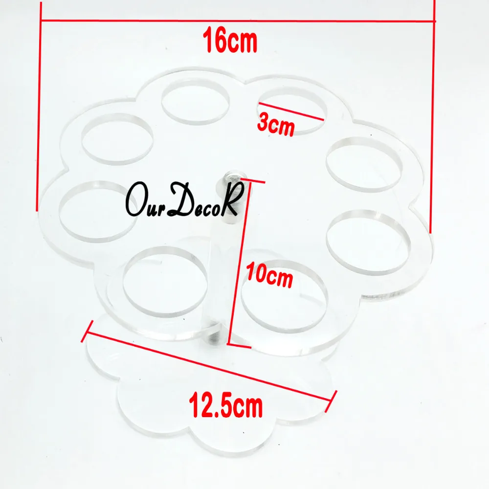 Акриловый держатель для мороженого, конфет, держатели конусов, 16 отверстий или 8 отверстий для свадьбы, вечеринки, дня рождения, буфета