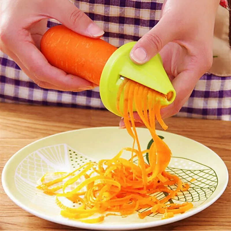 1 шт. Терка Воронка модель овощей Shred устройство спиральный слайсер морковь редис огурец резак творческие кухонные принадлежности