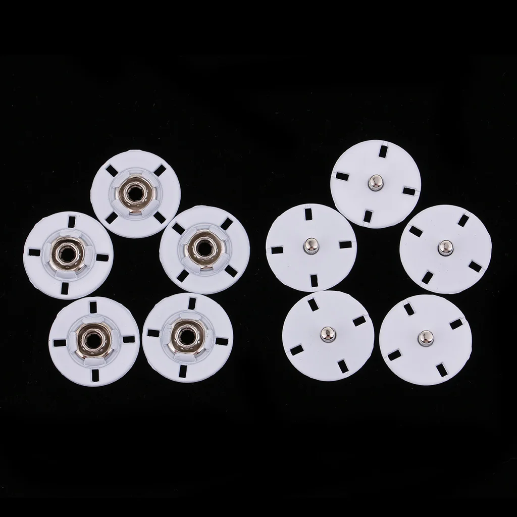 5 Sets Metal Buttons, Snap Fastener, Press Stud Popper Sew On Press Buttons 21mm for Sewing