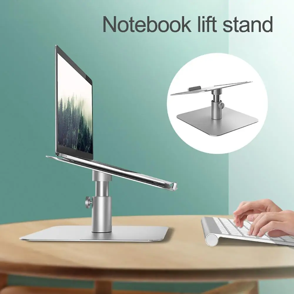 

Aluminum Alloy Rotatable Height Adjustable Notebook Laptop Stand Desktop Holder