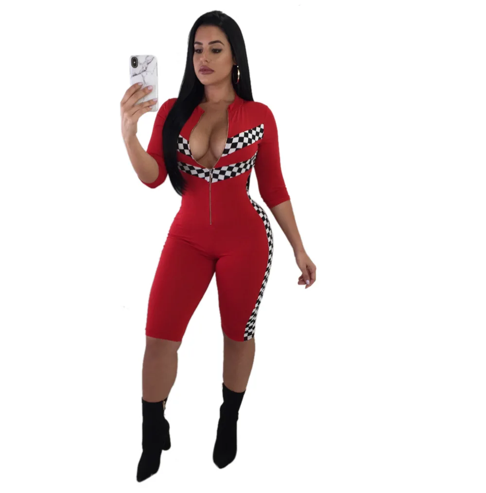 

JIZHENGHOUSE Hot Sale Women Sexy Bodysuit Summer Slim Waist Bodycon Rompers Womens Jumpsuit Streetwear Casual Party Playsuits