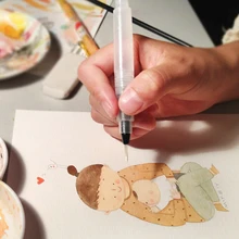 Многоразовая кисть для краски вода чернильная ручка цвет воды Мягкая головка каллиграфия Рисование краска ing ручка с картинками маркер ручка 3 размера