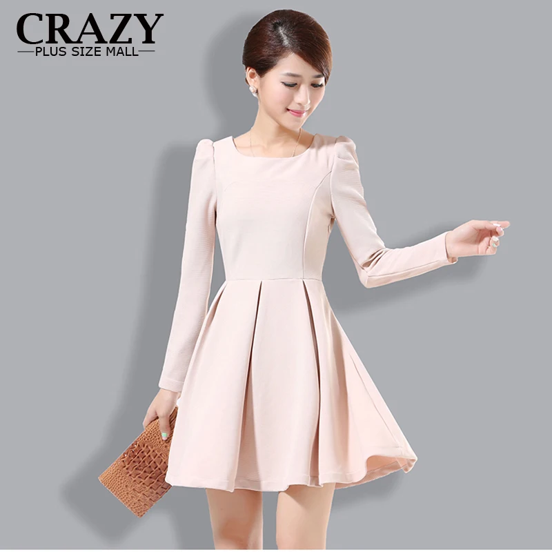 

2019 New High Quality Elegant Women Spring Long-sleeve One-piece Noble Dress Plus Size Clothing 5XL Ladies Luxurious Dresses