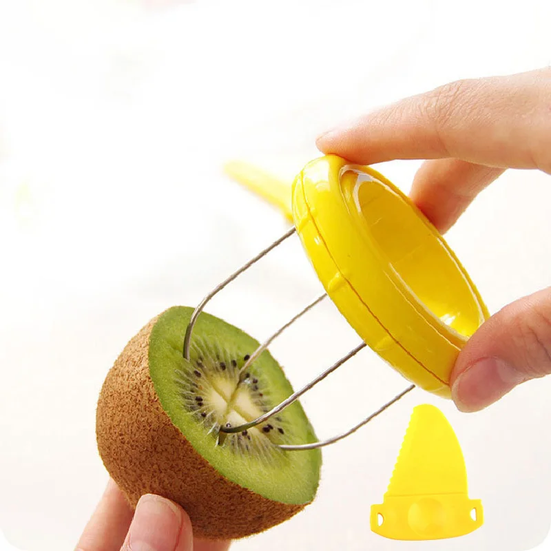 

Hot Sale Cooking Tools Kitchen Fruit Kiwi Cutter Device Cut Digging Core Twister Slicer Kitchen Peeler To Kitchen Accessories