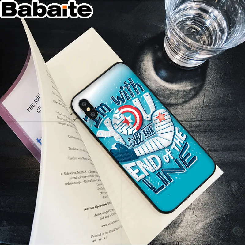 Babaite Marvel the winter solider bucky barnes Топ детальный чехол для телефона для Apple iPhone 8 7 6 6S Plus X XS MAX 5 5S SE XR