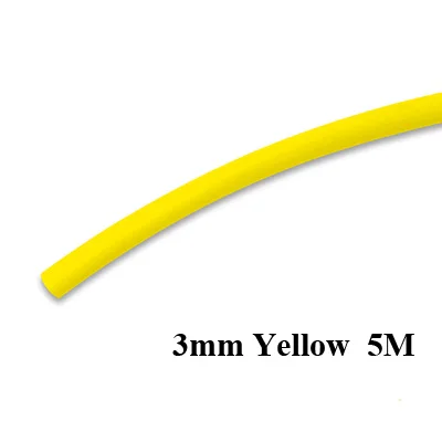 BlueSea 5 м/рулон 3/4/5/6/8 мм термоусадочная трубка для оказания помощи, крючки, станок и Пластик терм усадочная трубка помощник рыболовные крючки Термальность-Пластик трубки - Цвет: Yellow 3mm 5M