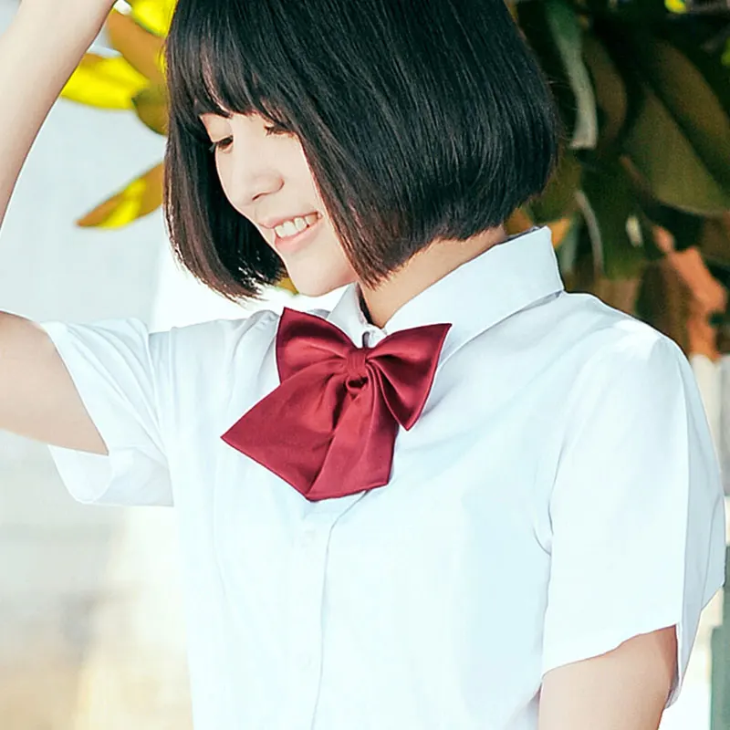 2ピース ロットjk日本の女子高生セーラー制服純粋な色蝶ネクタイ 9色全体の販売 Tie Bow Knot Tiebow Tie Collar Aliexpress