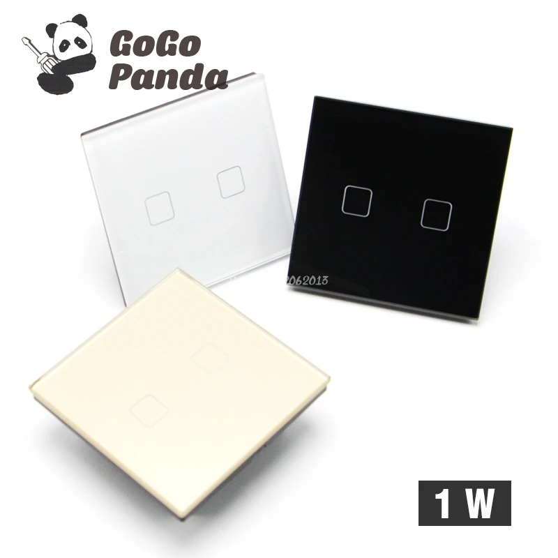 

Free Shipping EU Standard 1 Gang 2 Gang 3 Gang 1 Way Wall Light Controler Smart Home Automation Touch Switch EU-1G1W