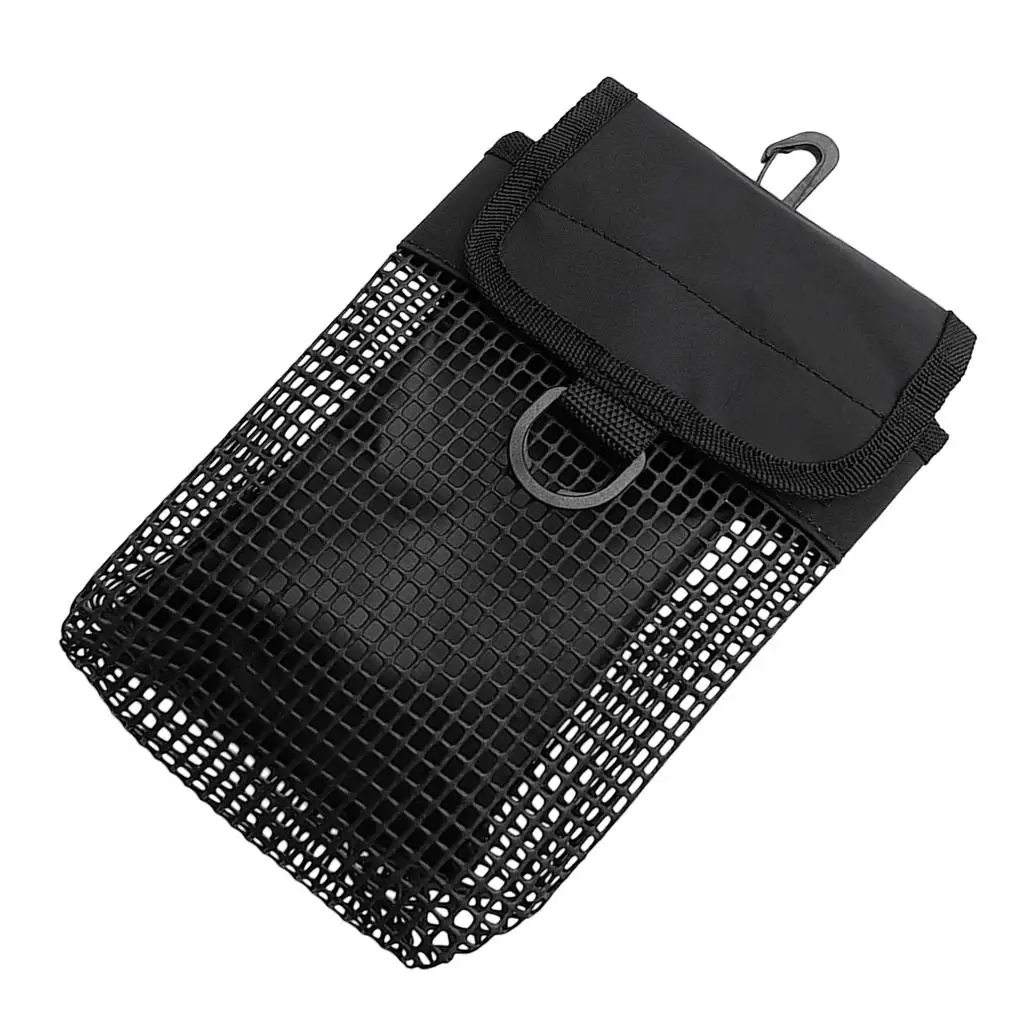 Duty Compact Mesh Gym Storage Bag Scuba Diving Reel Bolt Snap SMB Safety Marker Buoy Mesh Gear Bag Equipment Holder Carry Pouch