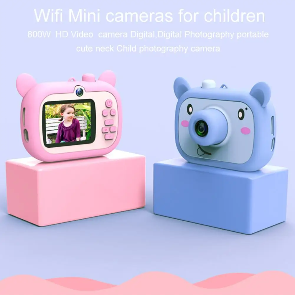 

WIFI 800W Dual Lens Children's Toy Camera 1080P HD Video Recorder Digital Video Camera for Photography Portable Cute Neck Camera