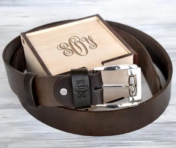 

Personalized engraved Leather Belt groom anniversary Gifts for husband valentine's father's day Mens boyfriend leather belts