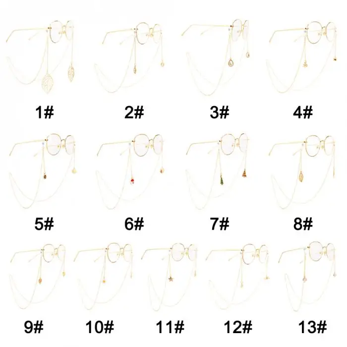 Новинка, модная женская цепочка для очков для чтения, шнур, держатель, ремешок на шею, веревка, WML99