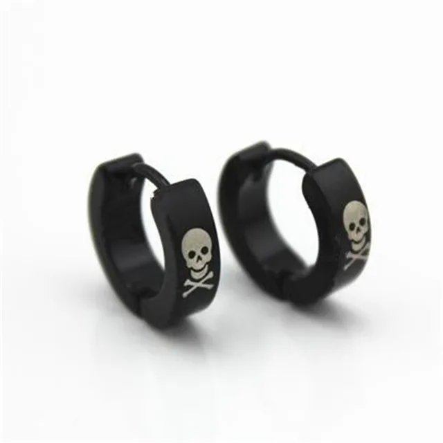 2017 Fashion Stainless Steel Stud Earrings Men Valentine S Day Gifts 2017 Fashion Stainless Steel Stud Earrings Men Valentine S Day Gifts Whole Jewelry Black Skull