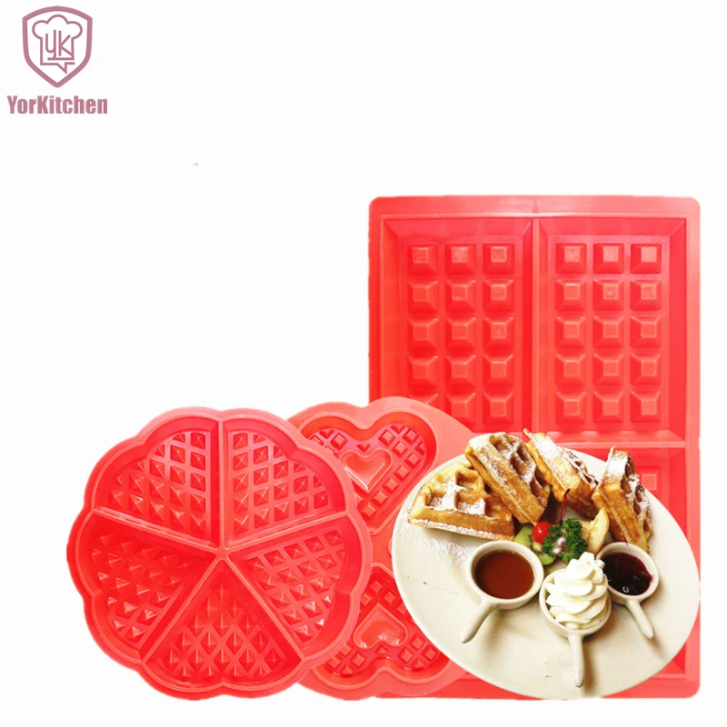 Free Shipping Food Grade Silicone Waffles Mold Waffles Mould Waffle