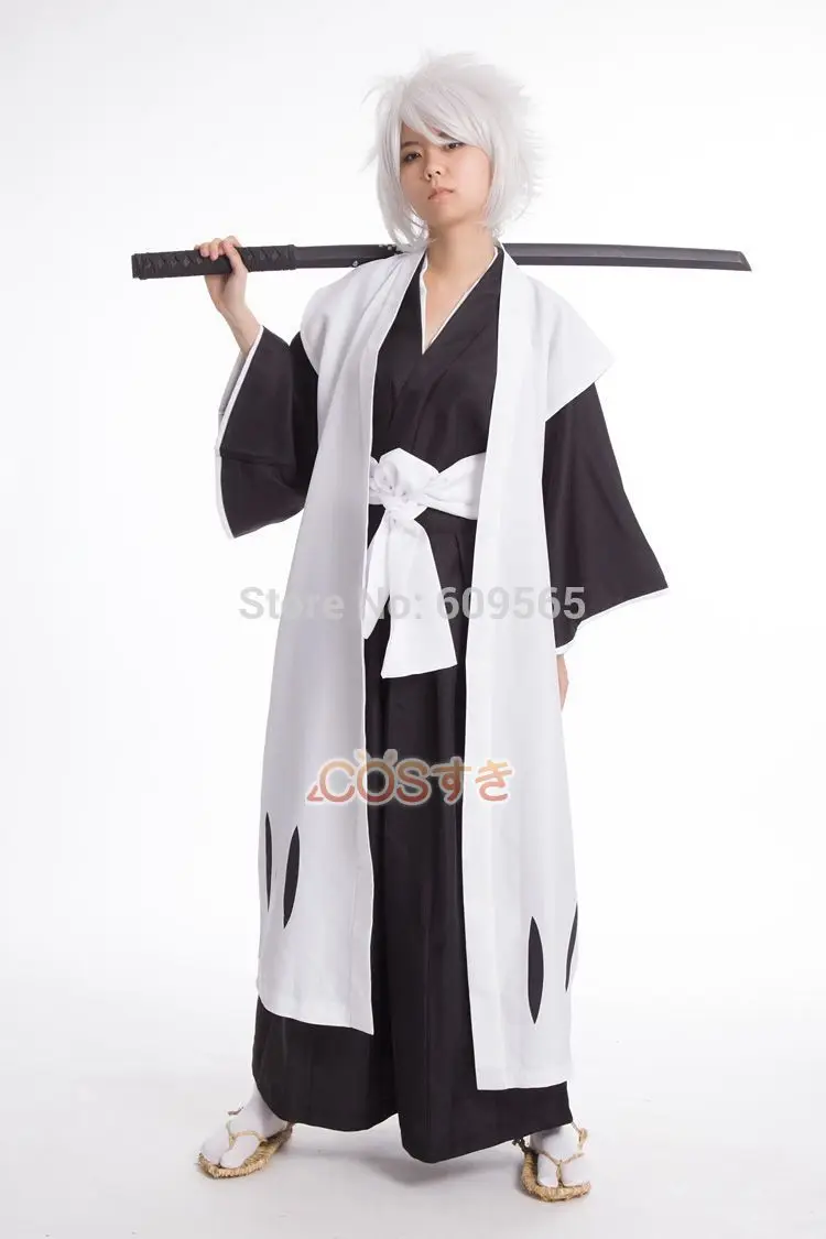 

Japanese Anime Cosplay Bleach 10th Division Captain Toshiro Hitsugaya Adult Party Halloween Costumes For Men Custom Wholesale