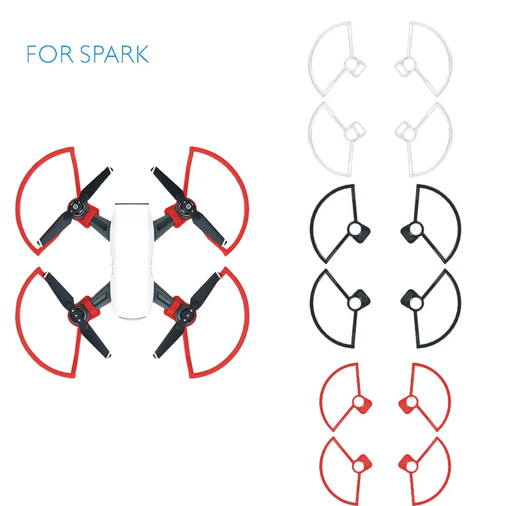 4 шт. реквизит Пропеллер гвардии Бампер Лезвие Крушение протектор для DJI Spark Drone 20 м Прямая