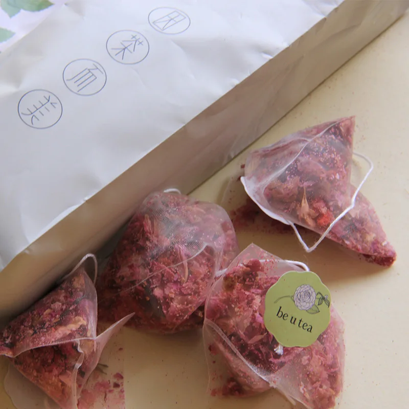 50g(2.5gX20Bags) Chinese Flower Tea Bag Goji Berry,Red Jujube ,Rose Bud