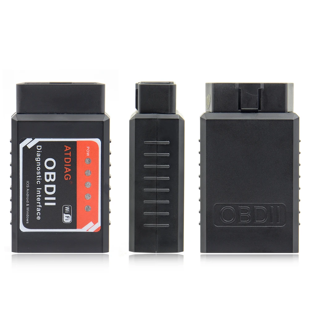 VSTM ELM327 WI-FI OBD2 Автомобильный сканер штрих-кода/портативный принтер печатает QR/iOS с PIC18F25K80 чип Автомобильный диагностический инструмент