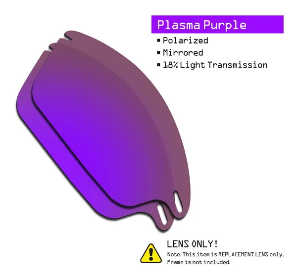 SmartVLT поляризованные Сменные линзы для Окли быстрые солнечные очки к куртке-несколько вариантов - Цвет линз: Purple-ShieldCoat