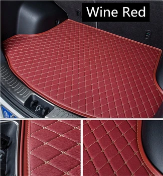 

Auto Cargo Liner Trunk Mats For Honda Accord 2007 2008 2009 2010 2011 2012 2013 Car Boot Mat High Quality Embroidery Leather