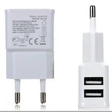 ЕС США Plug правда 2A 2 Порты двойной USB Мощность стены AC Зарядное устройство Travel Adapter для Samsung S7 S6 s4 S5* 1000 шт./лот