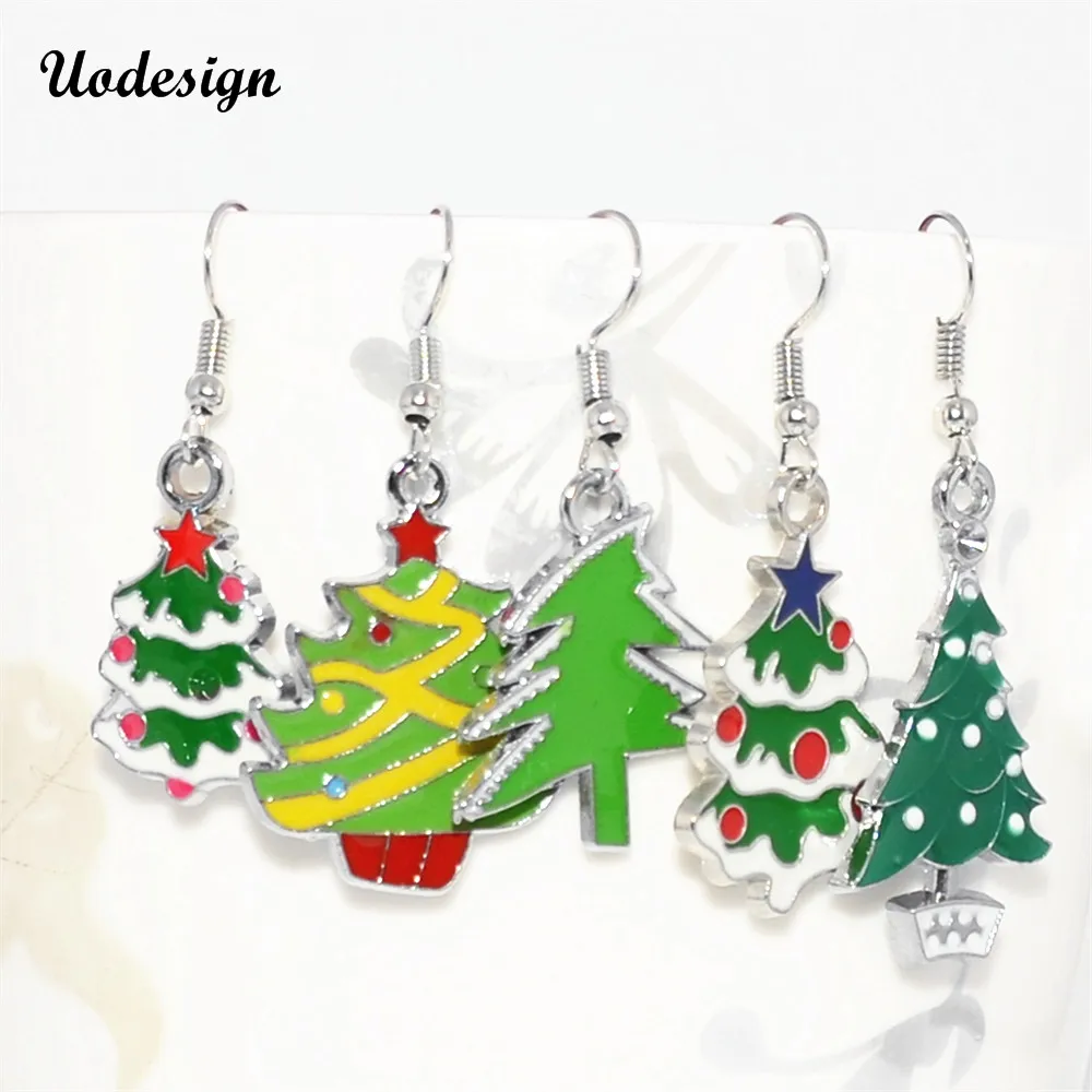 

Uodesign New Arrival Cute Beautiful Christmas Earrings Christmas Tree Earring Holiday Gifts for Womens Ladys