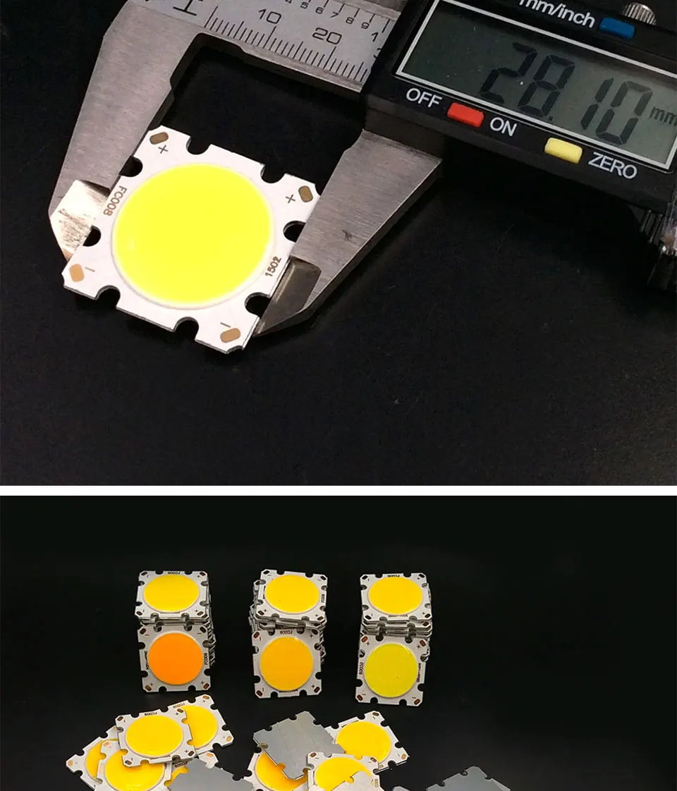 cob led 28mm square cob chip light bulb lamp 15W (6)