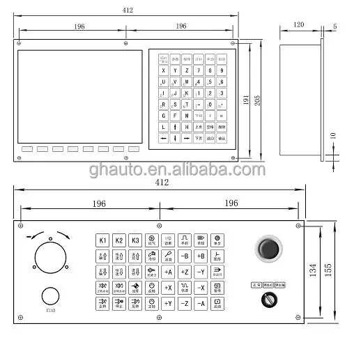 Мощный SZGH-CNC1000TDb-2 двухосный ЧПУ контроллер для токарного станка G код сервопривод шаговый с USB