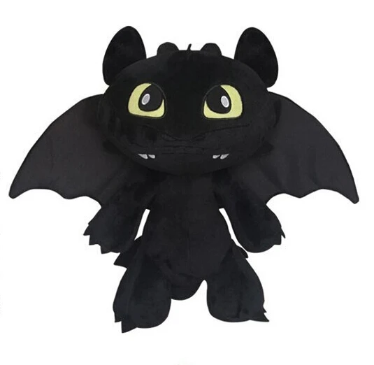 在庫ナイトフューリーぬいぐるみドラゴン2ぬいぐるみ歯のないドラゴンぬいぐるみ動物人形映画黒子供おもちゃ Toothless Dragon Stuffed Animal Plush Toy Toothless Dragontoothless Dragon Aliexpress