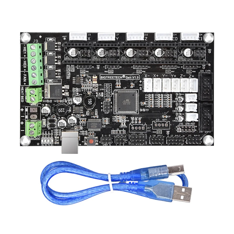 BIGTREETECH GEN V1.0 печатная плата контроллера Reprap MKS Gen V1.4 Ramps1.4 tmc2130/tmc2208/a4988/drv8825 3D