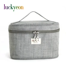 Брендовая косметичка, женская кисточка, несессер, косметичка для путешествий, Коробка Для Хранения Туалетных принадлежностей, косметичка, моющийся Органайзер