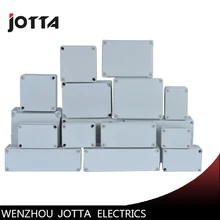 Jotta Waterproof ABS Plastic Electronic Enclosure Project Box White Electrical Connector waterproof abs plastic electronic box white case 6 size